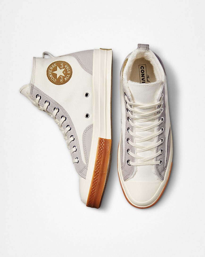 Converse Chuck 70 Gevoerde Colorblock Hoge Sneakers Dames Wit | NL KNO5473